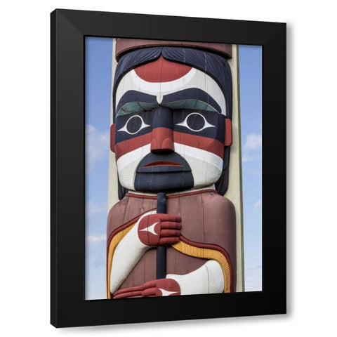 USA, Washington State, Jamestown Totem art PR Black Modern Wood Framed Art Print with Double Matting by Paulson, Don