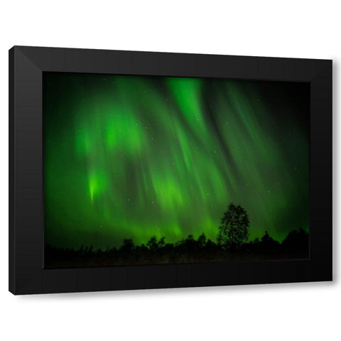 My Perfect Night Black Modern Wood Framed Art Print by Caroline Stroksnes, Mette
