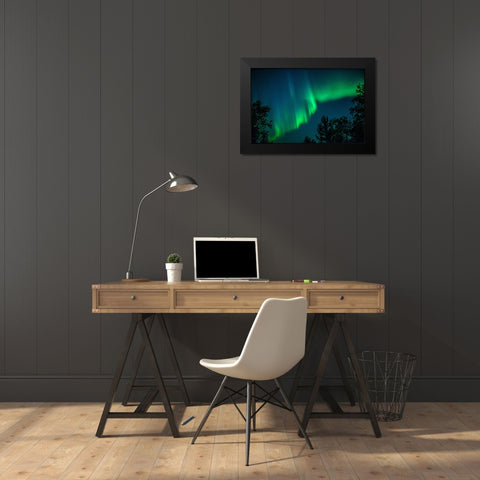 Heavens Signature Black Modern Wood Framed Art Print by Caroline Stroksnes, Mette