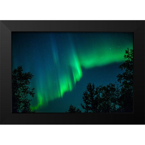Heavens Signature Black Modern Wood Framed Art Print by Caroline Stroksnes, Mette