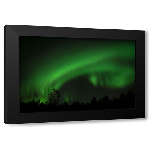 The Light Shower Black Modern Wood Framed Art Print by Caroline Stroksnes, Mette