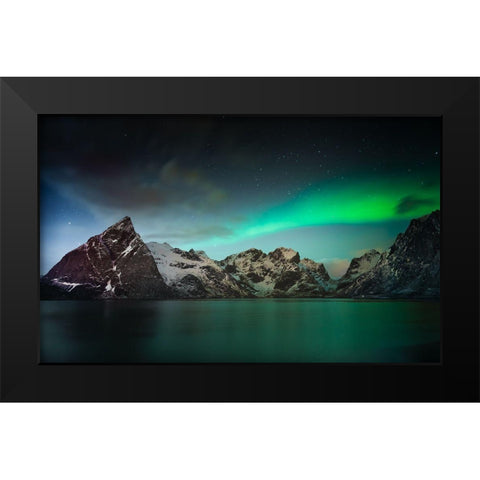 Lille Toppacya Black Modern Wood Framed Art Print by Ghesquiere, Hilde