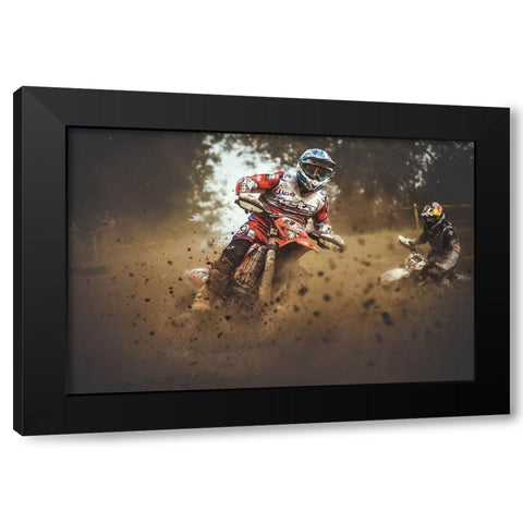#87 Black Modern Wood Framed Art Print with Double Matting by Gonzalez, Carlos