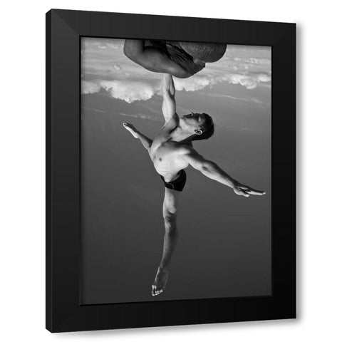 Untitled Black Modern Wood Framed Art Print by Ross, Francisco