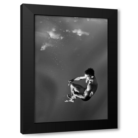 Untitled Black Modern Wood Framed Art Print by Ross, Francisco