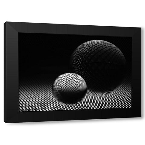 Darkness Black Modern Wood Framed Art Print by Westum, Heidi