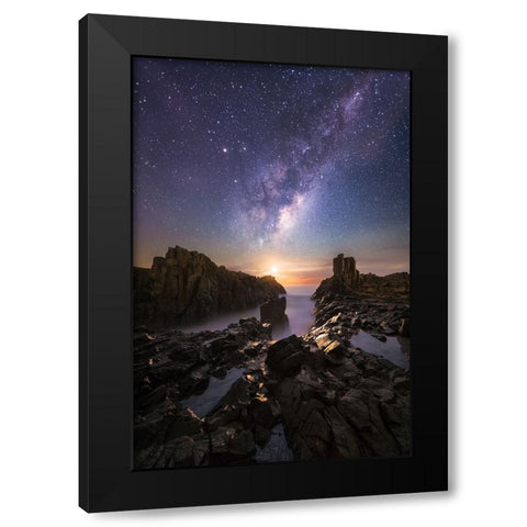Eternal Return Black Modern Wood Framed Art Print by Fan, Tim