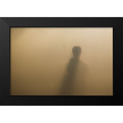 Yndi Halda 2 Black Modern Wood Framed Art Print by V., Stijn