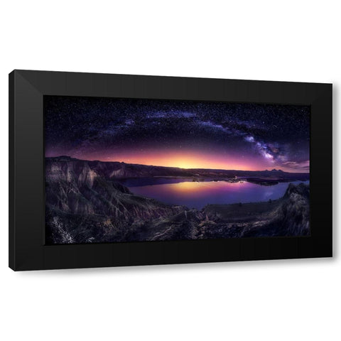 Milky Way Over Las Barrancas 2016 Black Modern Wood Framed Art Print by M. Garcia, Jesus