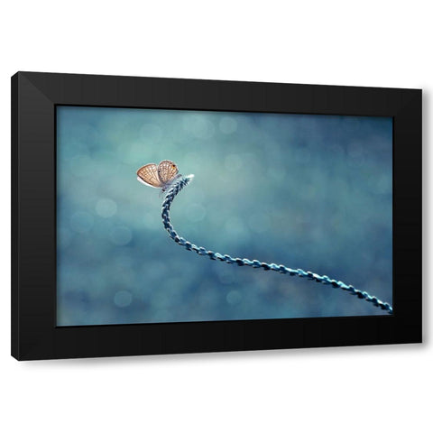 Sendiri Lagi Black Modern Wood Framed Art Print by Pamungkas, Edy