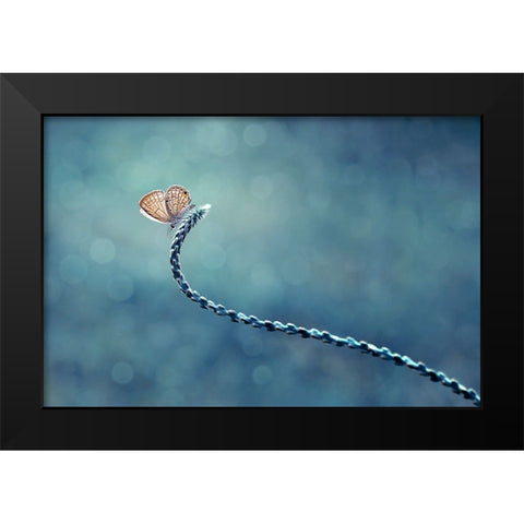 Sendiri Lagi Black Modern Wood Framed Art Print by Pamungkas, Edy