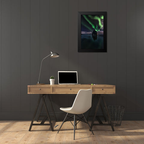 Untitled Black Modern Wood Framed Art Print by Martin Castan, David