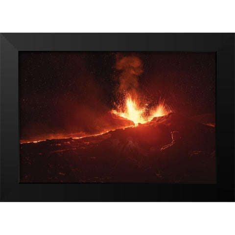 Contemplation Black Modern Wood Framed Art Print by Gabriel, Barathieu