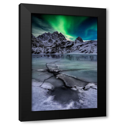 Untitled Black Modern Wood Framed Art Print by Martin Castan, David
