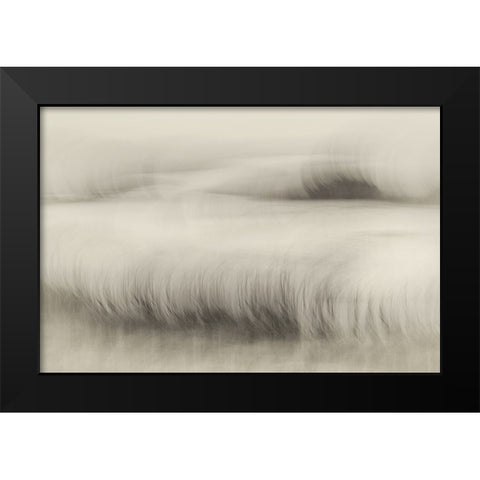 Waterside Black Modern Wood Framed Art Print by Talen, Nel
