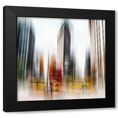 Flatiron Black Modern Wood Framed Art Print with Double Matting by Chiriaco, Carmine