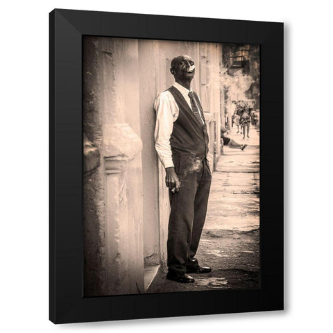 Street Cigar Black Modern Wood Framed Art Print with Double Matting by Wride, Linda