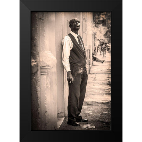 Street Cigar Black Modern Wood Framed Art Print by Wride, Linda