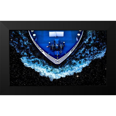 Starship Black Modern Wood Framed Art Print by Grosshanten, Klaus