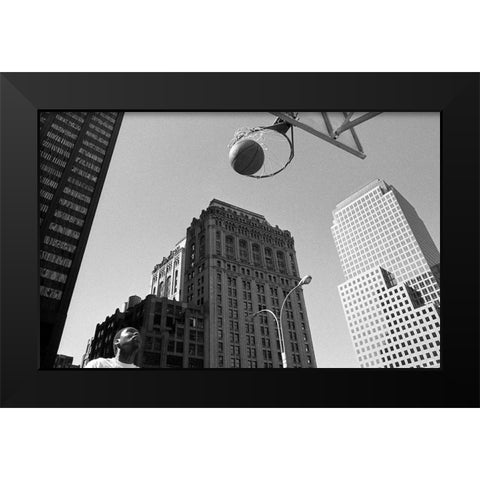 The Ball (From The Series Qaloneq) Black Modern Wood Framed Art Print by Matthes, Dieter