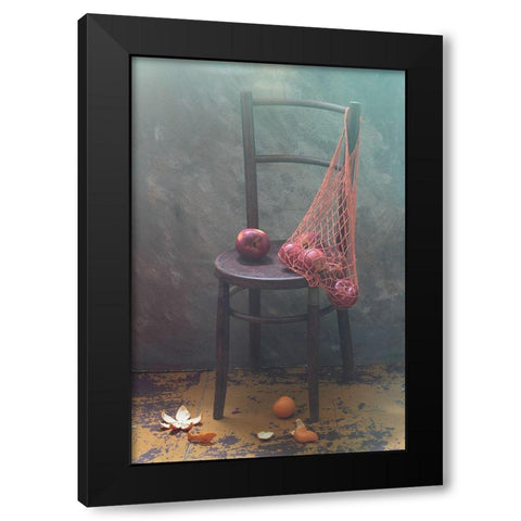 It Was Recently... Black Modern Wood Framed Art Print by Ustinagreen