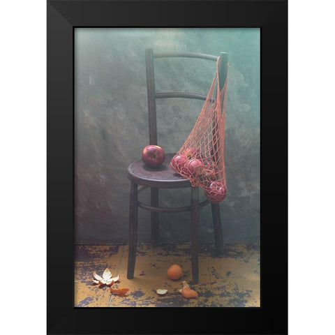It Was Recently... Black Modern Wood Framed Art Print by Ustinagreen