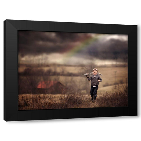 After The Storm Black Modern Wood Framed Art Print by Whitehead, Annie