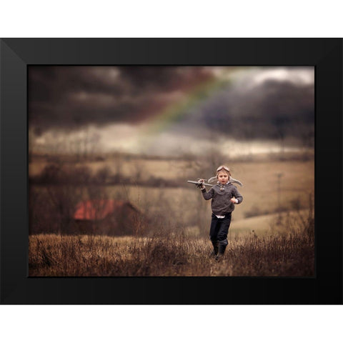 After The Storm Black Modern Wood Framed Art Print by Whitehead, Annie