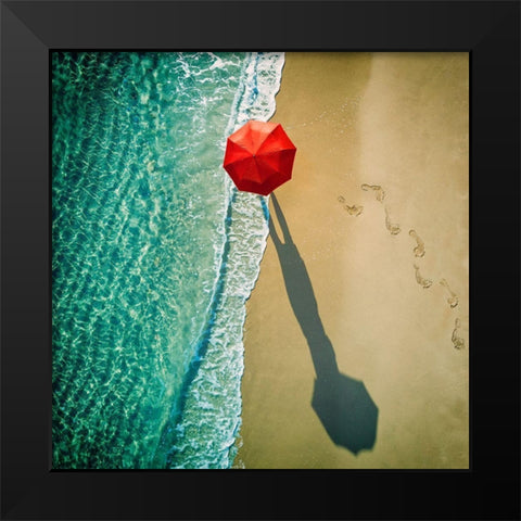 . Deep Water . Black Modern Wood Framed Art Print by Ambra