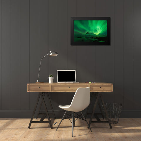 Untitled Black Modern Wood Framed Art Print by Martin Castan, David