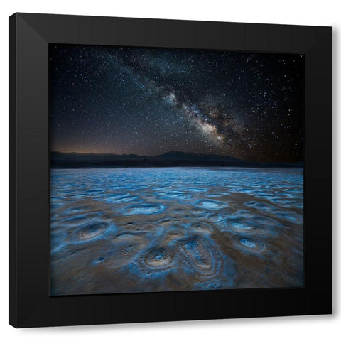 Planet X Black Modern Wood Framed Art Print by Fan, John