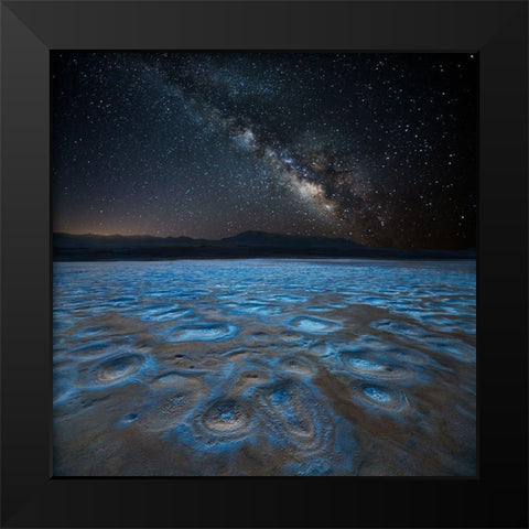 Planet X Black Modern Wood Framed Art Print by Fan, John