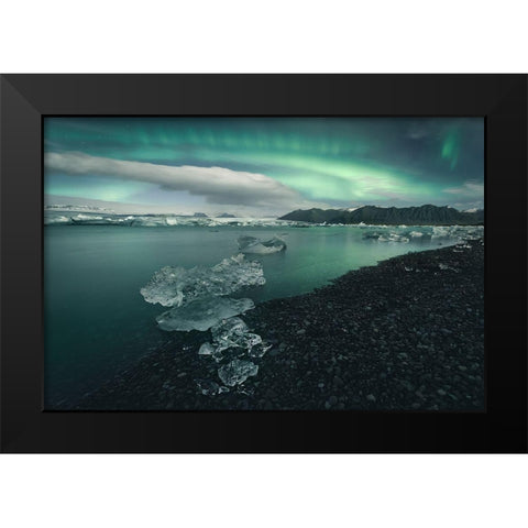 Japkulsairlaandsup3;N Black Modern Wood Framed Art Print by Carrillo Lopez, Antonio