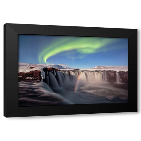 The Astonishing Black Modern Wood Framed Art Print by Tronto, Mauro