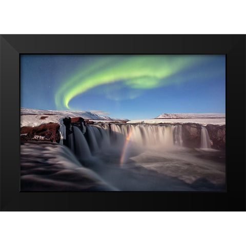 The Astonishing Black Modern Wood Framed Art Print by Tronto, Mauro