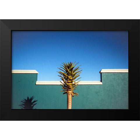 The Desert Blooms Black Modern Wood Framed Art Print by Wride, Linda