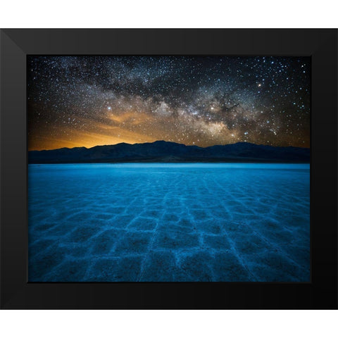 Alien World Black Modern Wood Framed Art Print by Fan, John