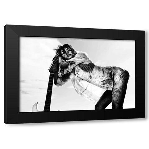 Under The Summer Black Modern Wood Framed Art Print by Wetton, Eddie