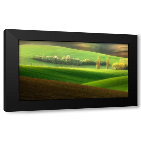 Sisters... Black Modern Wood Framed Art Print by Browko, Krzysztof