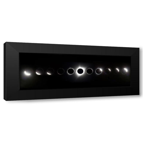 The Path Of Totality Black Modern Wood Framed Art Print by Ianulionoc, Vadim
