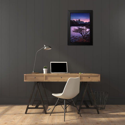 Passage Of Light Black Modern Wood Framed Art Print by Zhang, Yan