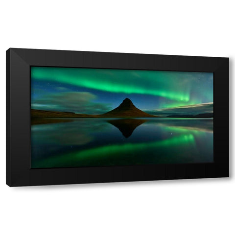 Surrounding Black Modern Wood Framed Art Print by Moreno, Miguel