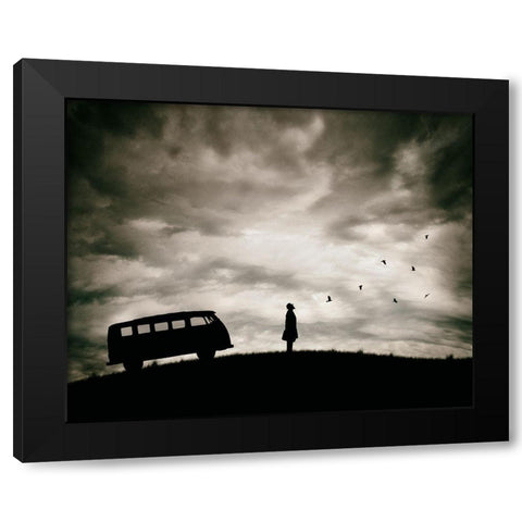 Freedom Black Modern Wood Framed Art Print by Damsten, Petri