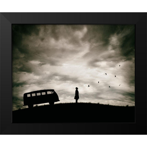 Freedom Black Modern Wood Framed Art Print by Damsten, Petri
