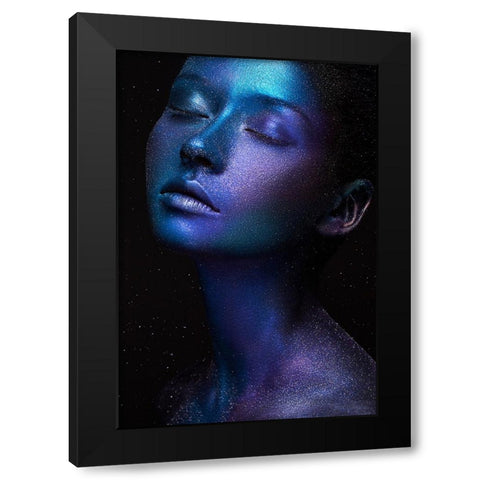 Space Black Modern Wood Framed Art Print by Malikov, Alex