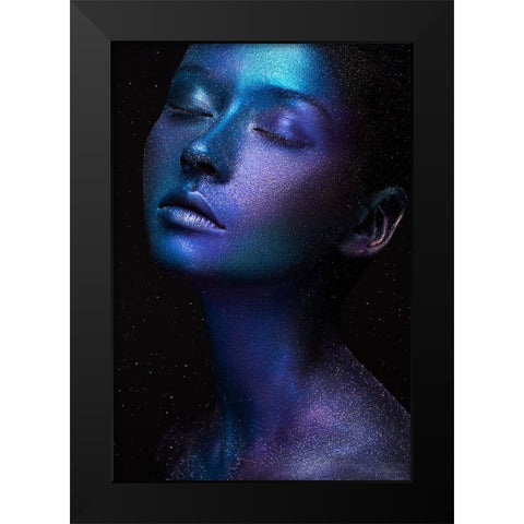 Space Black Modern Wood Framed Art Print by Malikov, Alex