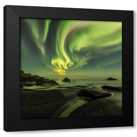 Dancing Queen Black Modern Wood Framed Art Print by Smid Master, Jan