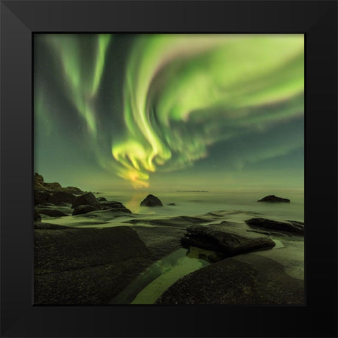 Dancing Queen Black Modern Wood Framed Art Print by Smid Master, Jan