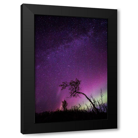 Under The Stars - 1 Black Modern Wood Framed Art Print by Ifrim, Sorin