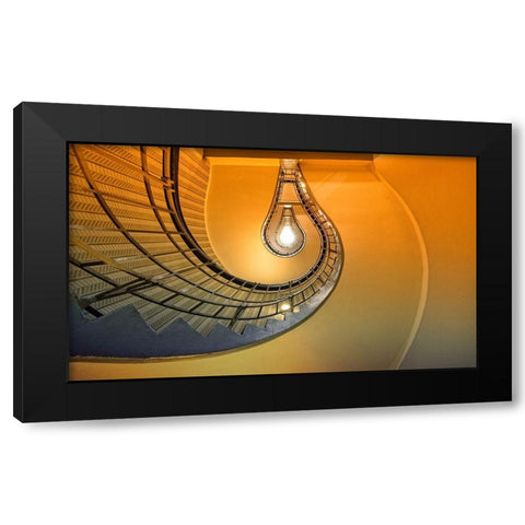 The Pear Black Modern Wood Framed Art Print with Double Matting by Ohlendorf, Anette
